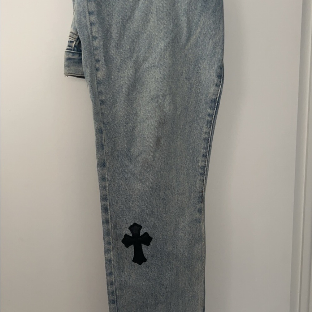 Mens Designer Chrome Jeans